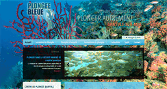 Desktop Screenshot of plongeebleue.com