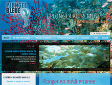 Tablet Screenshot of plongeebleue.com